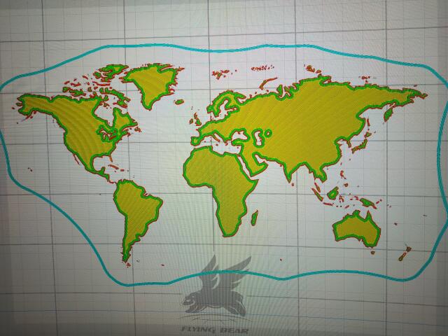 Модель для 3D-печати "Карта мира" Модель для 3D-печати "Карта мира"