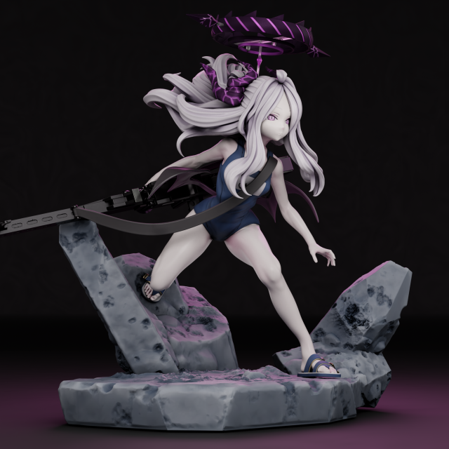 3D-модель Хина Сорасаки из Синего архива