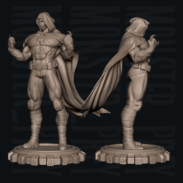 3D-модель "Лунный рыцарь" 3D-модель "Лунный рыцарь"