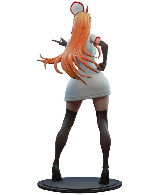 3D-модель "Пауэр игривая медсестра из Человек - Бензопила"