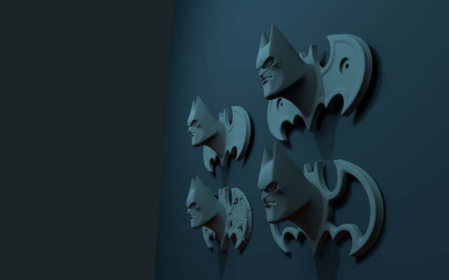 3D-модель "Голова (подставка-вешалка) Бэтмена"