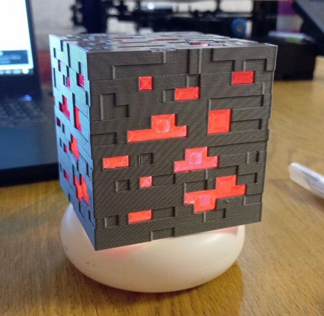 Светильник Блок руды Редстоун (Minecraft)