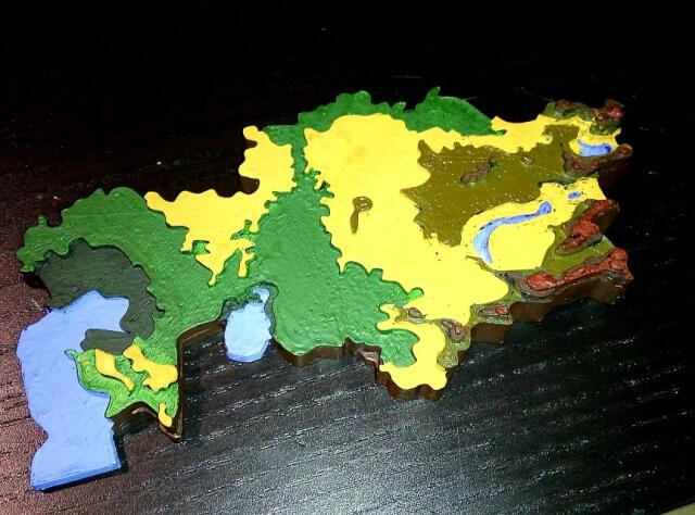 Физическая карта Казахстана