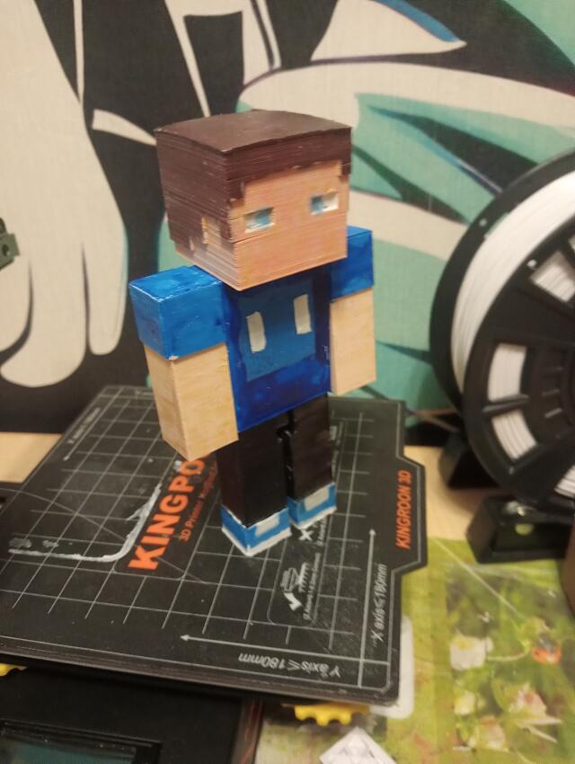 3D-модель "Майнкрафт Стив"