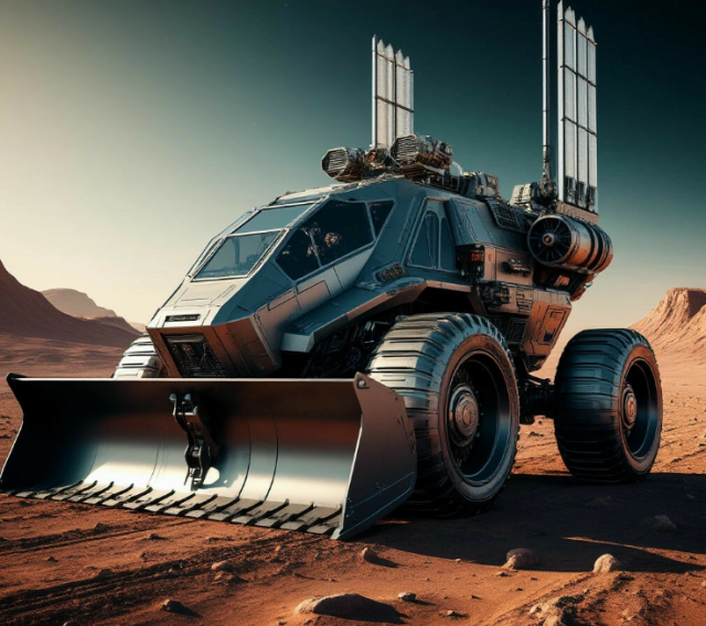 3D-модель "Лунный трактор - символ защищённости от ненужной информации и вымыслов. (болванка)"