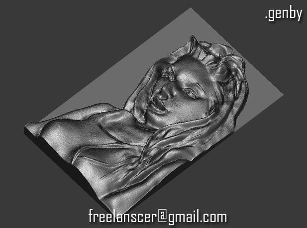 Барельеф: Портрет девушки Барельеф: Портрет девушки