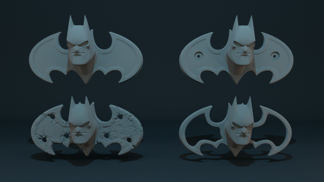 3D-модель "Голова (подставка-вешалка) Бэтмена"