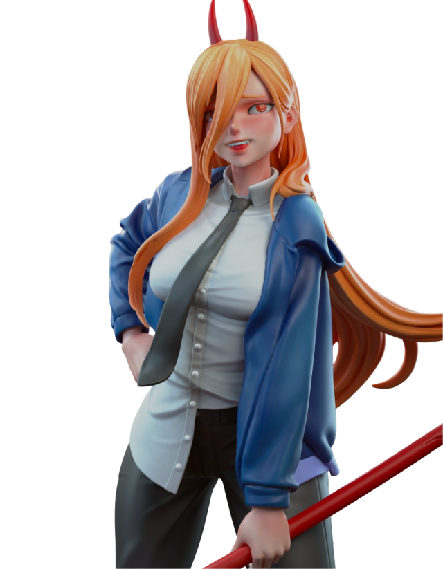 3D-модель "Пауэр игривая медсестра из Человек - Бензопила"