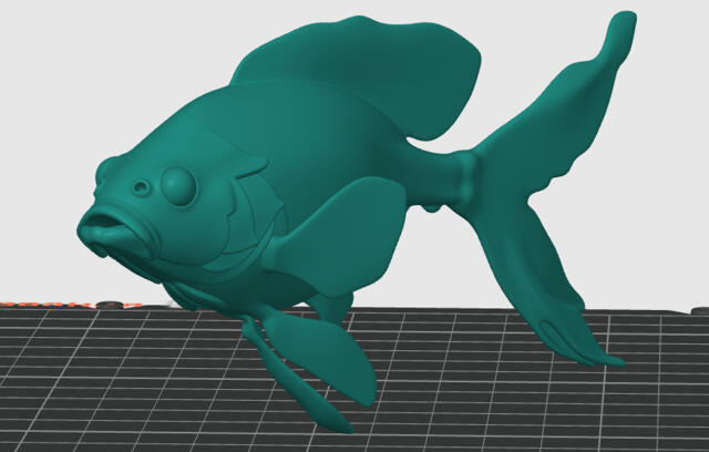 3D-модель "Золотая рыбка"