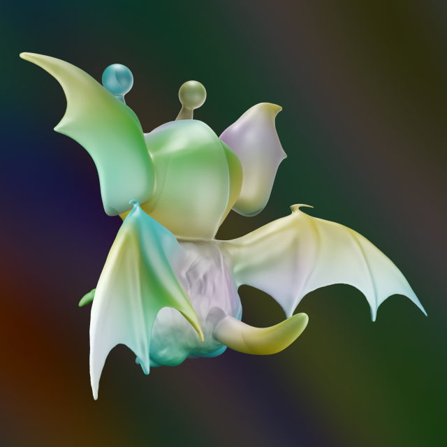 3D-модель "Летучее нечто" 3D-модель "Летучее нечто"