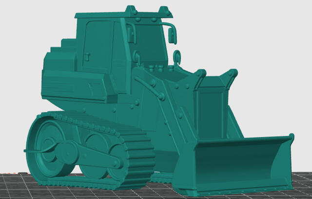 3D-модель "Бульдозер" 3D-модель "Бульдозер"