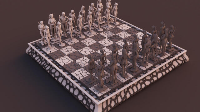 3D-модель "Шахматы 18+"
