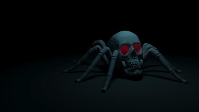 3D-модель "Паучек череп"