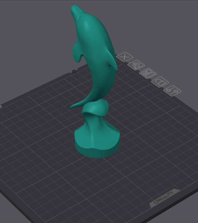 3D-модель "Статуэтка дельфина"