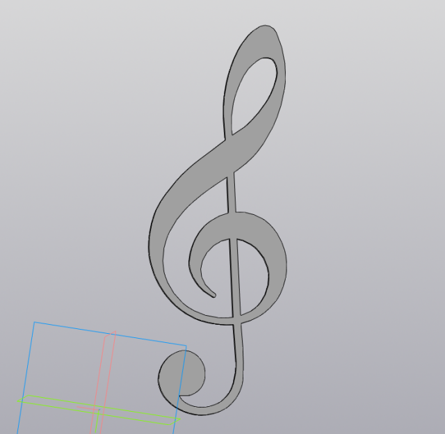 3D-Модель "Скрипичный ключ"