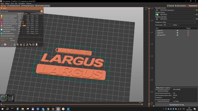3D-Логотип "LADA LARGUS"