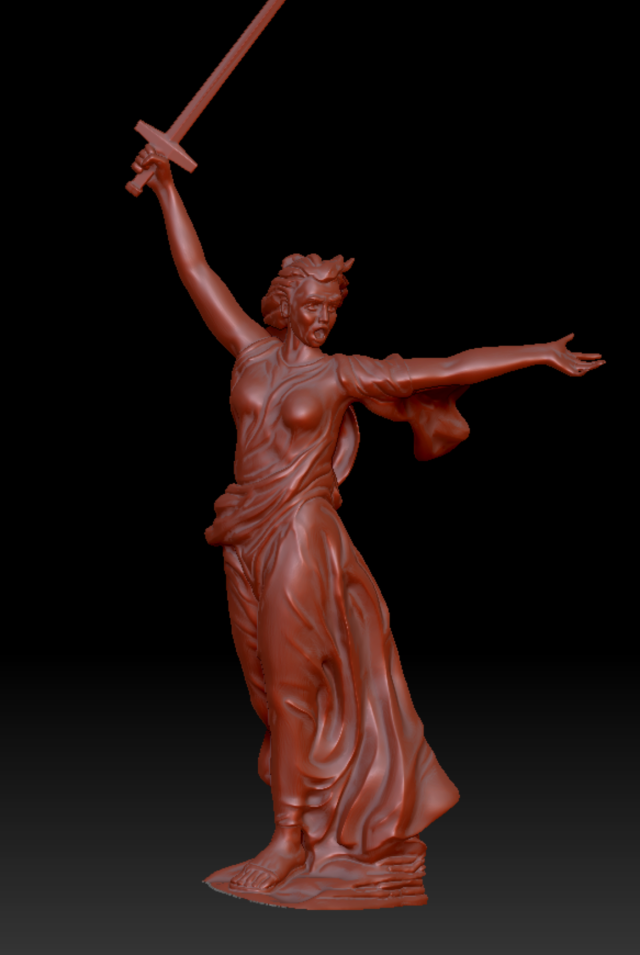 3D-модель "Родина мать"