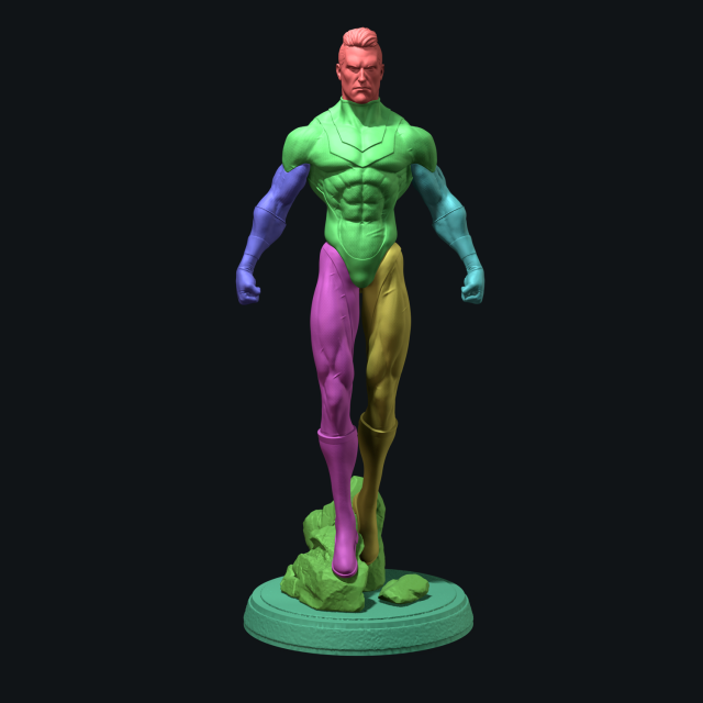 3D-модель "Супергерой или суперзлодей"