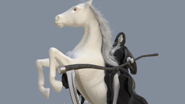 3D-модель "Чёрная Фрау - Всадники Апокалипсиса"