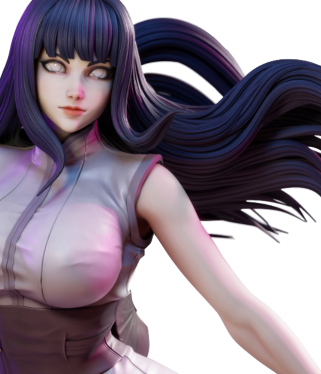 3D-модель "Naruto - Hinata Hyuuga"