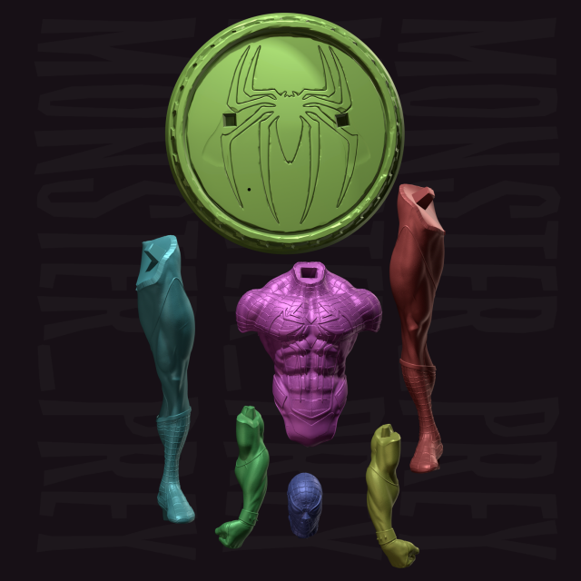 3D-модель "Человек-паук" 3D-модель "Человек-паук"