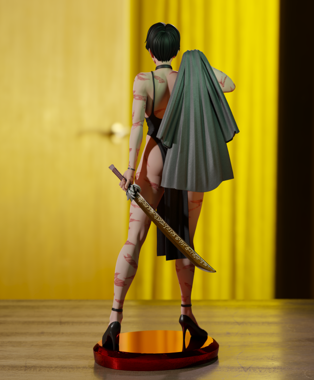 3D-модель "Маки Дзэнин" из Магической битвы