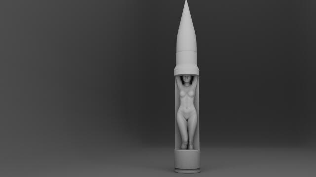 3D-модель "Пуля - девушка"