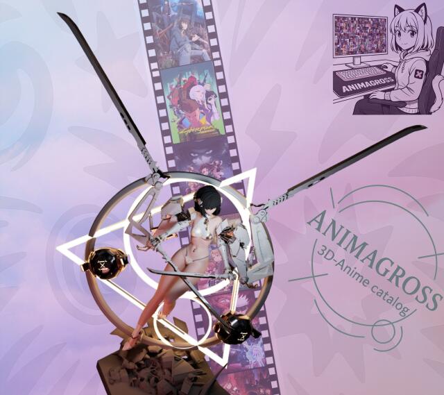 3D-модель "Аниме девушка" 3D-модель "Аниме девушка"