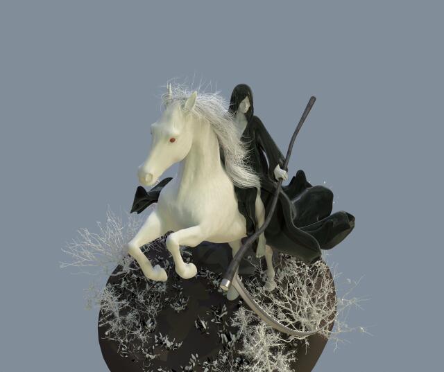 3D-модель "Чёрная Фрау - Всадники Апокалипсиса"