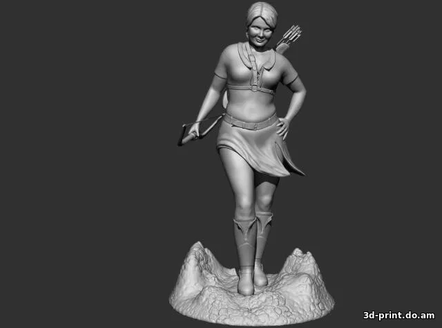 3D-модель "Статуэтки лучницы"