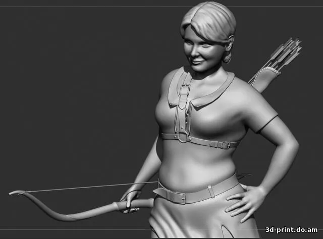 3D-модель "Статуэтки лучницы" 3D-модель "Статуэтки лучницы"
