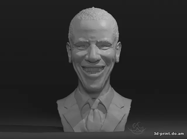 3D-модель "Бюст Barak Obama / Барак Обама"
