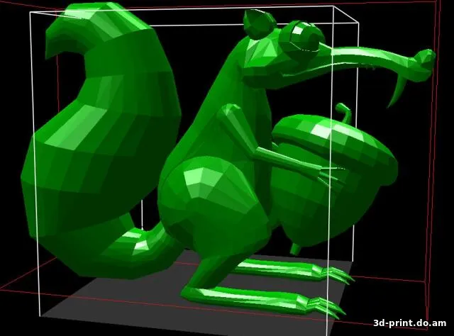 3D-модель "Белка из Ледникового периода"
