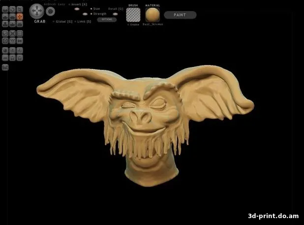 3D-модель "Голова гремлина"