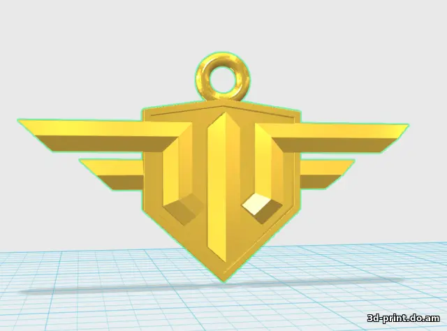 3D-модель "Брелок World of Warplanes 2"