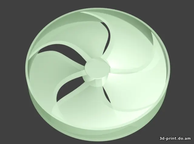 3D-модель "Крыльчатка пятилопастного импеллера"