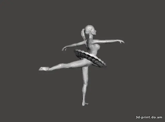 3D-модель "Балерина на одной ноге"