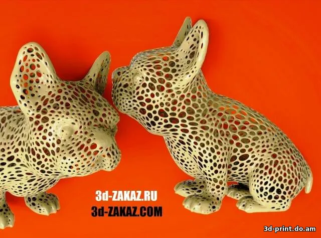 3D-модель "Английский бульдог" в стиле воронной