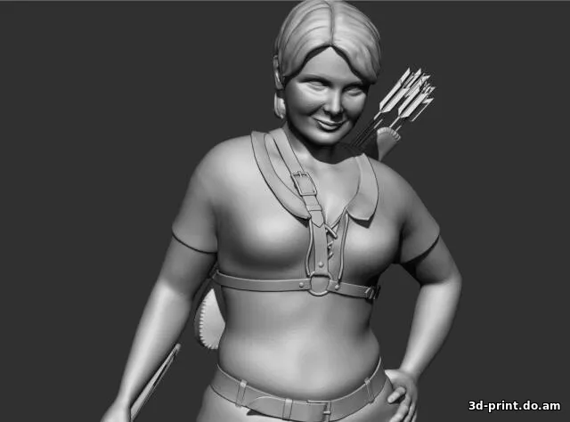 3D-модель "Статуэтки лучницы" 3D-модель "Статуэтки лучницы"