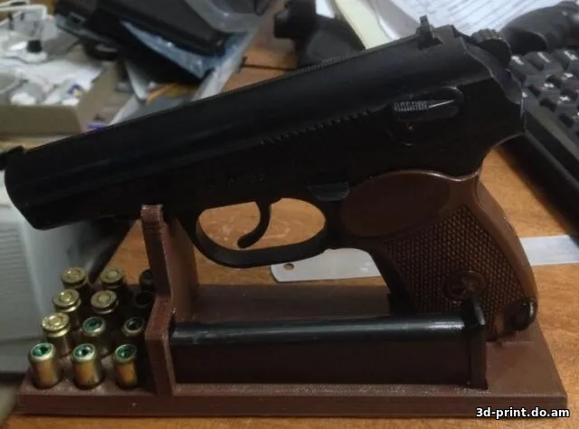 3D-модель "Подставка для ПМ образных пистолетов"