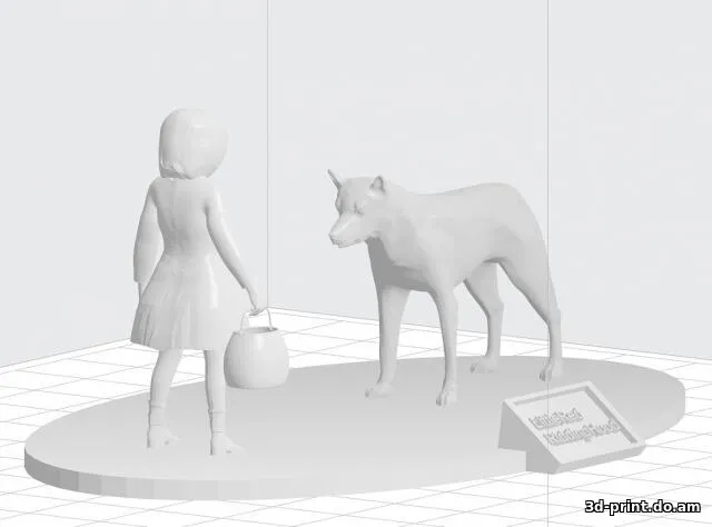 3D-модель "Красная шапочка" 3D-модель "Красная шапочка"