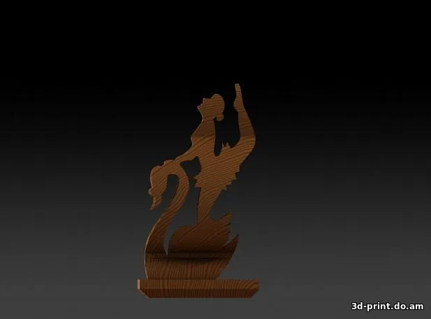 3D-модель "Перевёртыш балерина - Скрипичный ключ"