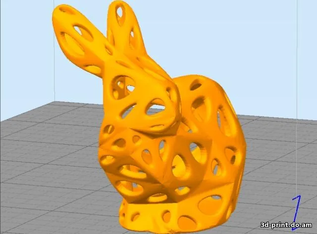3D-модель "Кролик" в стиле вороной