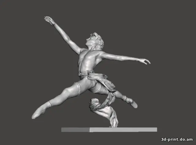 3D-модель "Мужчина балерина"