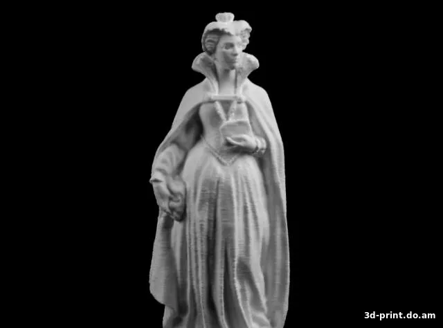 3D-модель "Мария, королева Шотландии в Люксембургском саду, Париж"