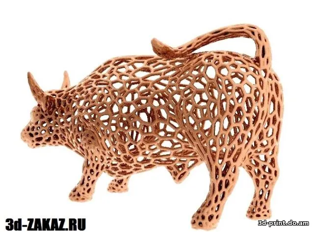 3D-модель "Атакующий бык"