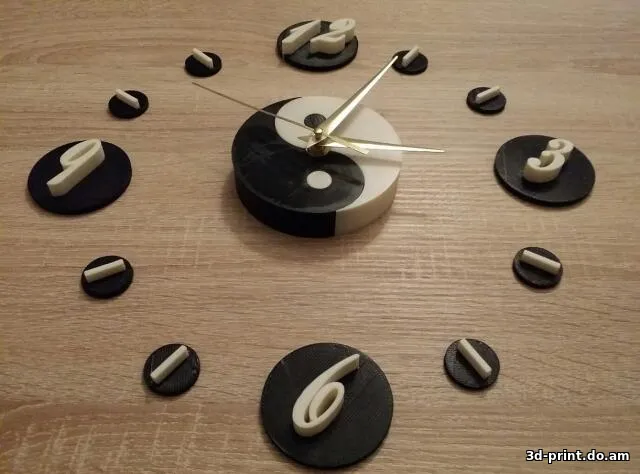 3D-модель "Часы Инь Янь" 3D-модель "Часы Инь Янь"