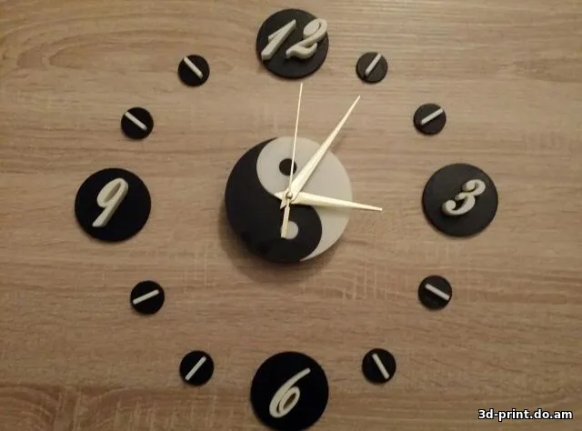 3D-модель "Часы Инь Янь"
