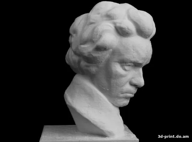 3D-модель "Бюст Бетховен в The Collection, Линкольн, Великобритания"