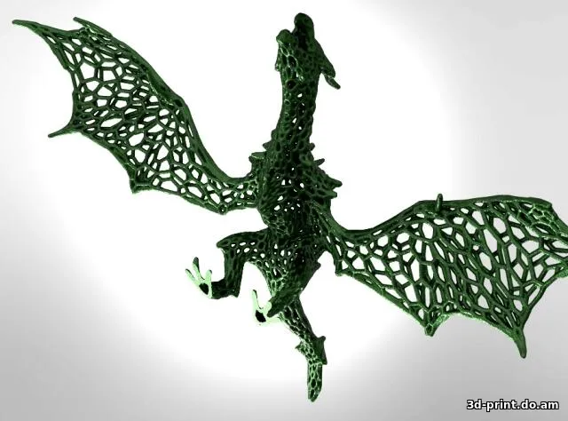 3D-модель "Дракон в стиле Вороной"